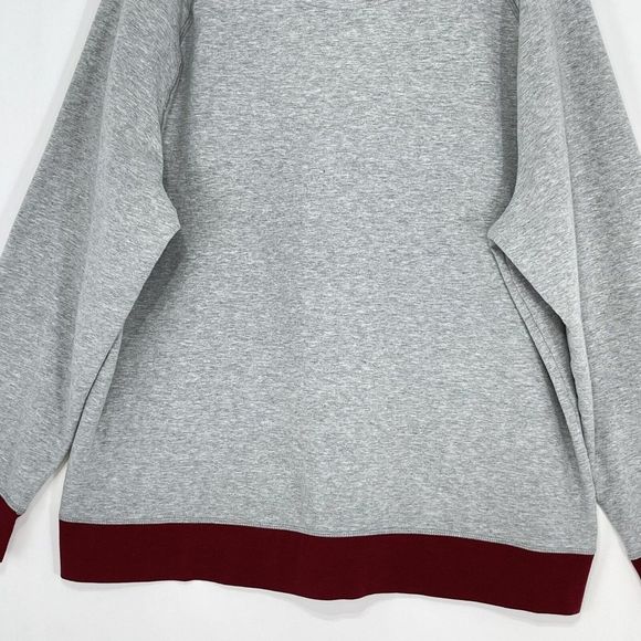 Mens Turtleneck Fleece Sweatshirt XLarge in Soft Grey Heather Club Room - Picture 11 of 16